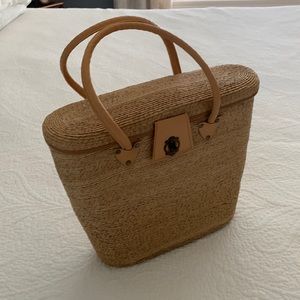 NWOT  Woven basket bag. Never used! Perfect for Summer! Great size!